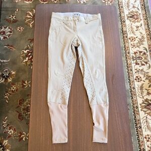 Alessandro Albanese Platinum Silicone Full Seat Breeches Size 4 Approx 28 Waist